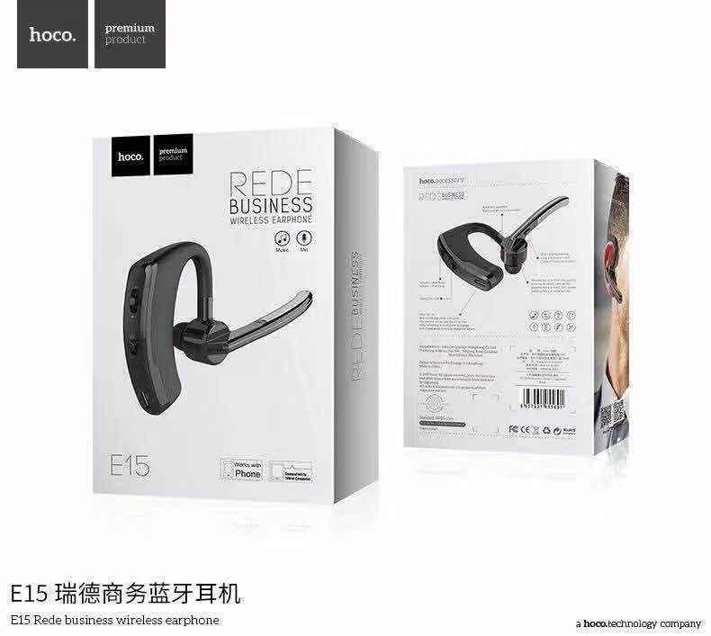ของแท้ 100% หูฟังไร้สายบลูทูธ HOCO E15 Wireless CSR Sport Stereo Earphone Bluetooth Headset ใช้ได้กับมือถือทุกรุ่น