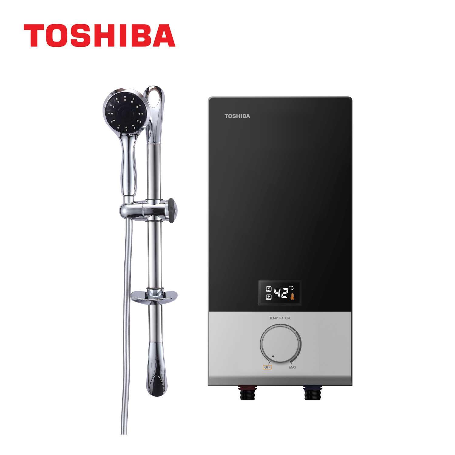 Toshiba เครื่องทำน้ำอุ่น 3,800 วัตต์ รุ่น DSK38ES5KB-(สีดำ)