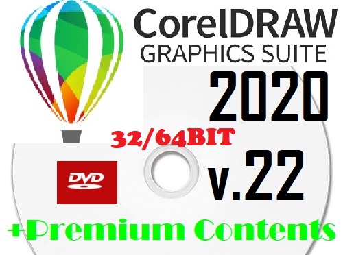 แผ่น โปรแกรม CorelDRAW Graphics Suite 2020[32/64BIT] v22+Premium Contents-ลงเสร็จแล้ว ใช้ได้เลย หรือ ส่งใน CHATไม่ต้องจ่ายค่าส่ง
