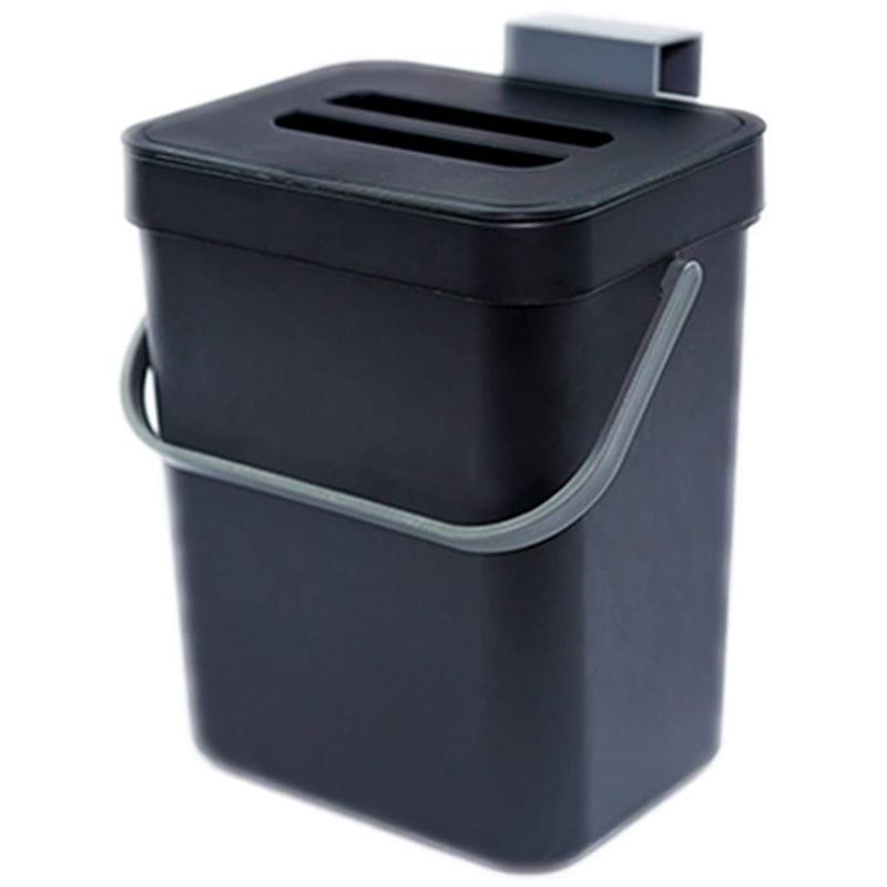 Kitchen Compost Bin สำหรับเคาน์เตอร์หรือภายใต้อ่างล้างจาน Composting Ndoor บ้านถังขยะแบบถอดได้ฝาสุญญากาศ