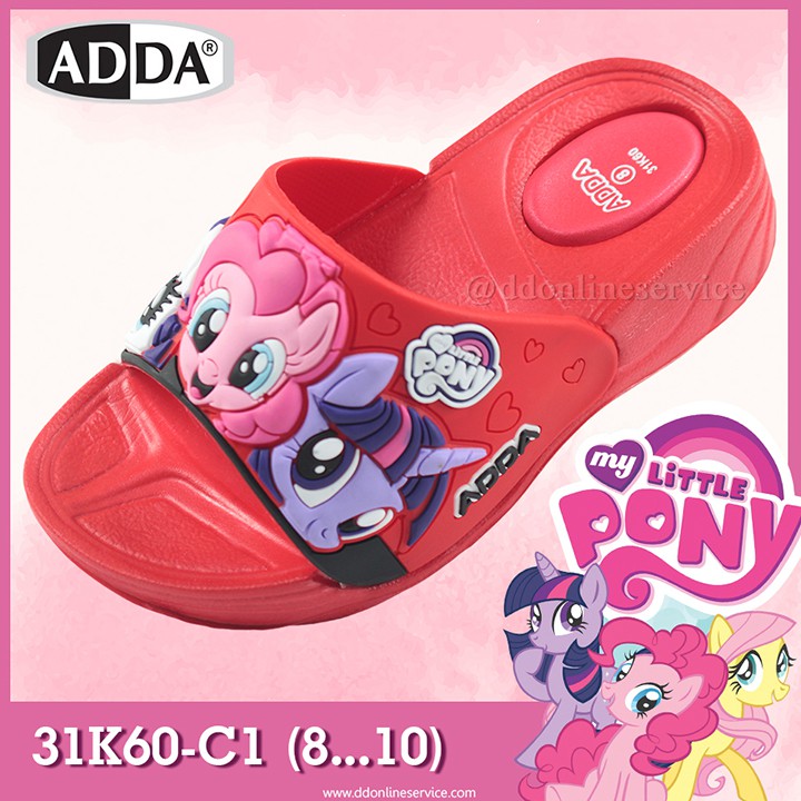 ❧☍✐  ADDA รองเท้าแตะเด็กผู้หญิง รองเท้าแตะเด็กลายโพนี่ รองเท้าสวมเด็กผู้หญิง รองเท้าลายน่ารักๆ รองเท้าเด็ก Adda รุ่น 31k60