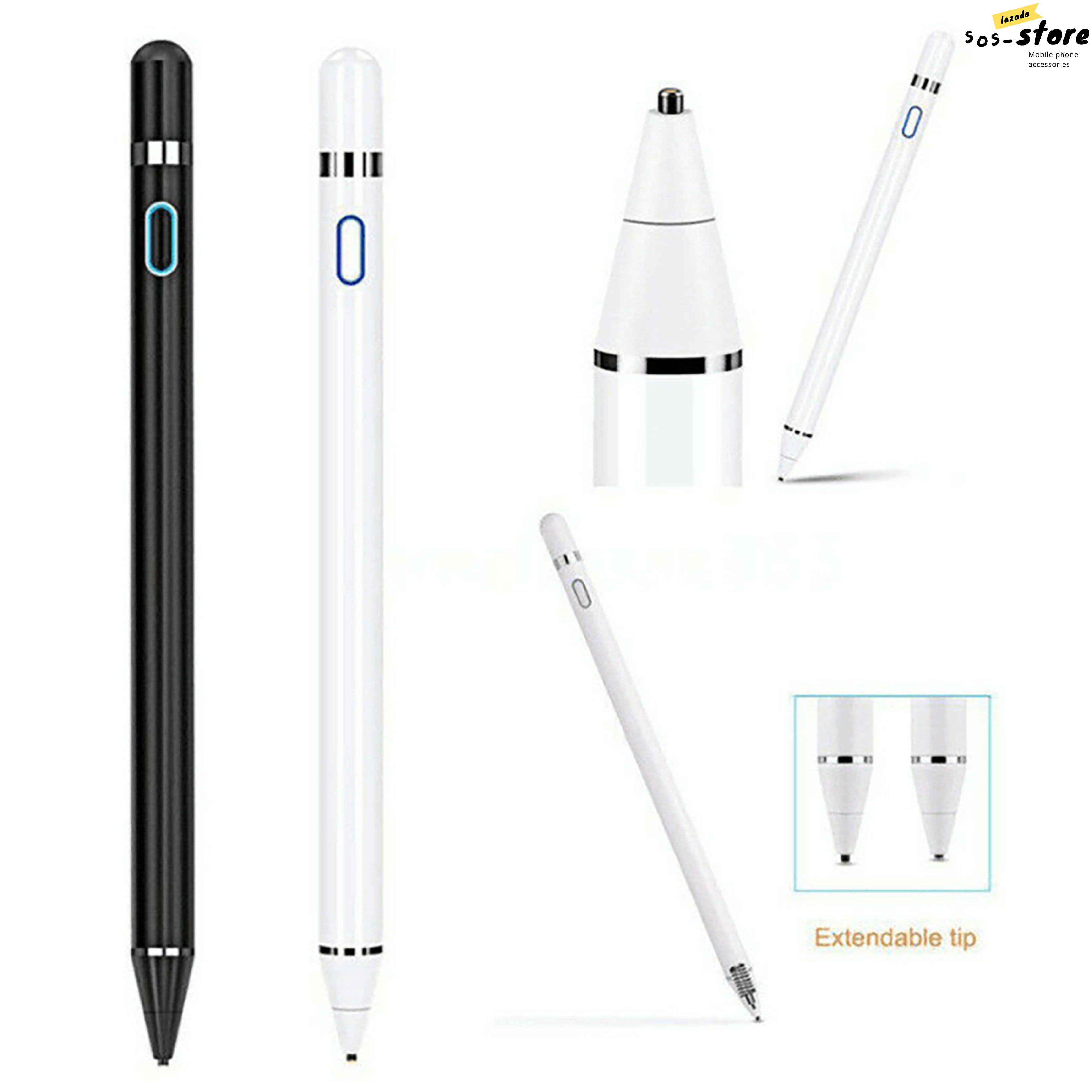 ปากกาไอแพด Capacitive ปากกาสไตลัส ปากกาทัชสกรีน ปากกาเขียนหน้าจอ for Apple Pencil iPad 9.7 นิ้ว 2018 มินิ 1 2 3 4 Pro Air VIVO OPPO,Samsung,Huawei,Xiaomi Huawei หรือแท็บเล็ตได้หมด