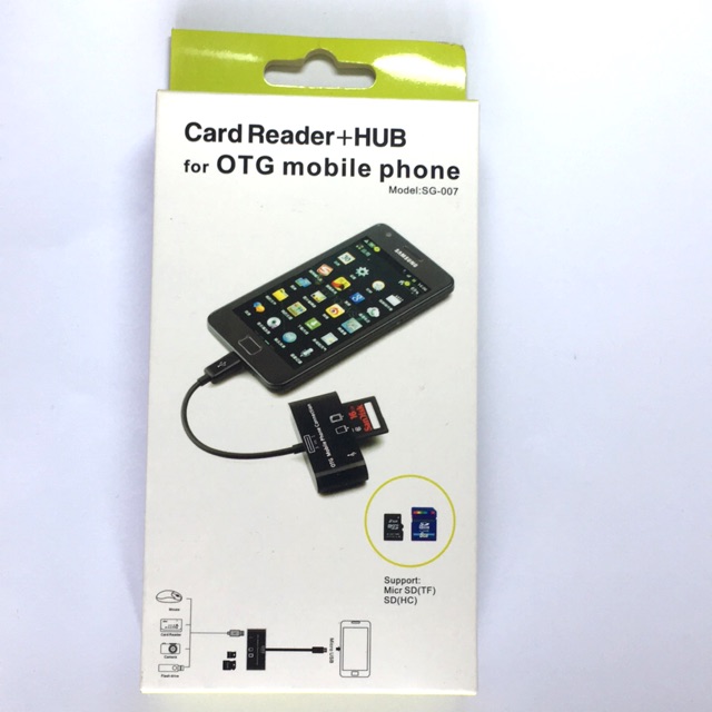 SALE Card Reader+HUB for OTG mobile phone #คำค้นหาเพิ่มเติม หูฟัง บลูทูธ แบตสำรอง เซนเซอร์ เสารับสัญญาณ ลำโพง สื่อบันเทิง