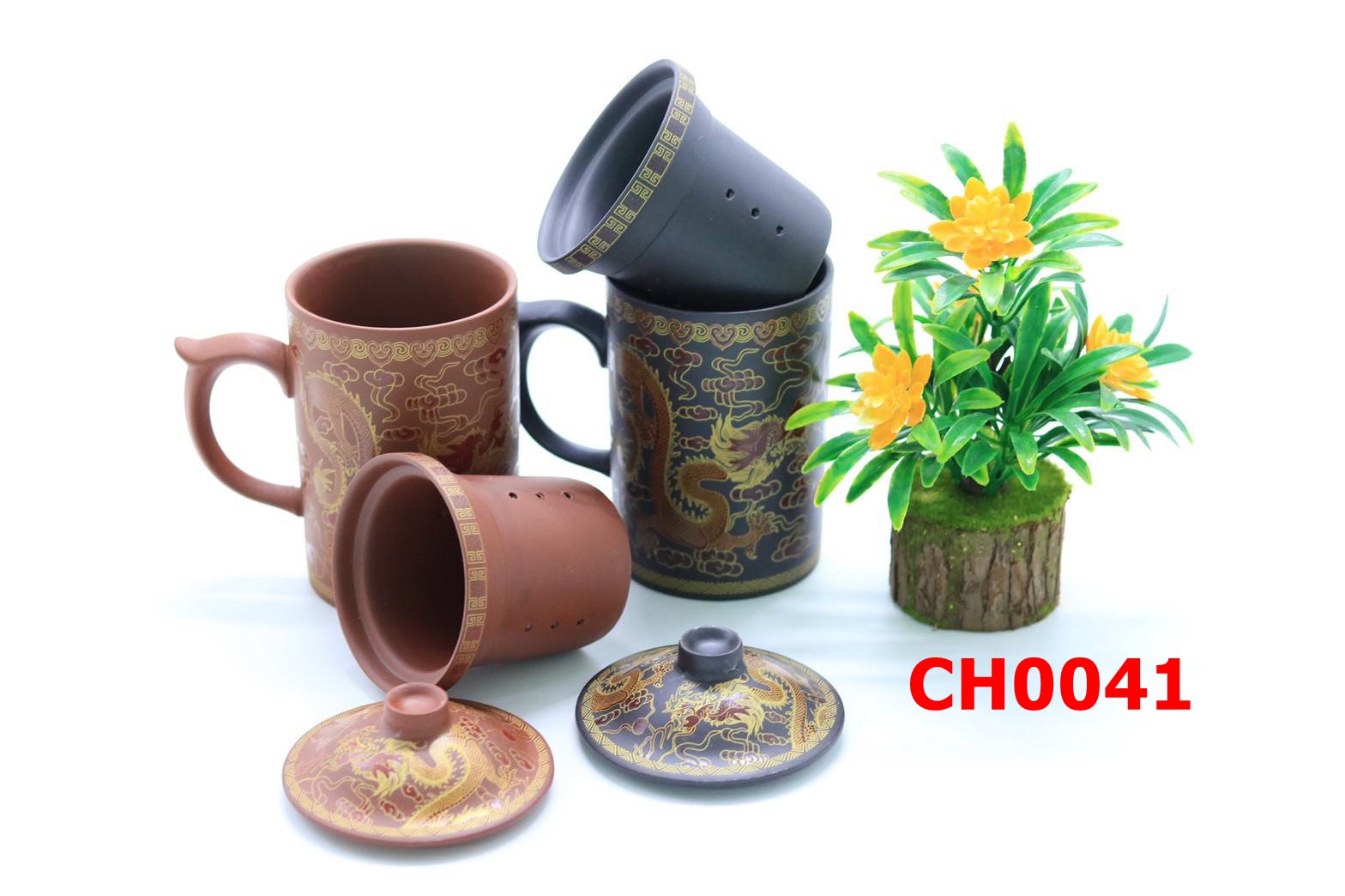 แก้วชงชามีที่กรองในตัว แก้วชงชา แก้วเซรามิค ชา ch0041