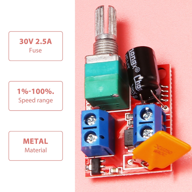 Mini DC Motor PWM Speed Controller 3V 6V 12V 24V 35VDC 90W 5a DC Motor Speed Control Switch LED Dimmer