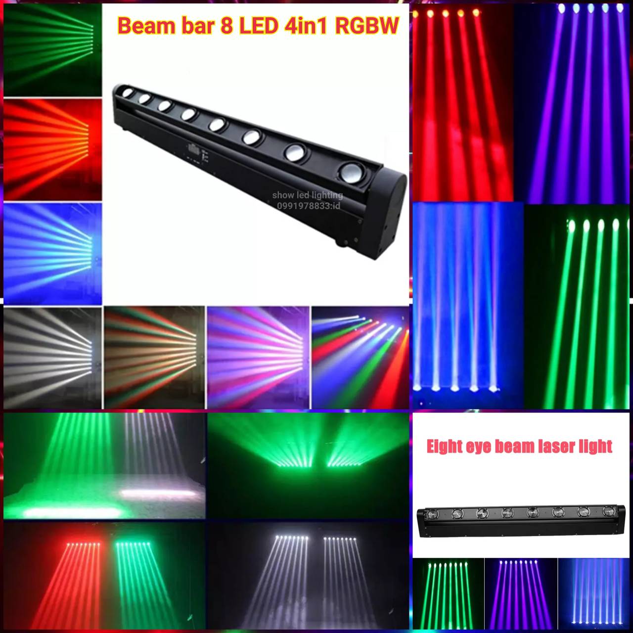 ไฟดิสโก้ Beam bar led 4in1rgbw PARTY LIGHT ไฟดิสโก้ ไฟดิสโก้เทค ไฟ Laser light ไฟเทค ปาร์ตี้ ไฟเวที