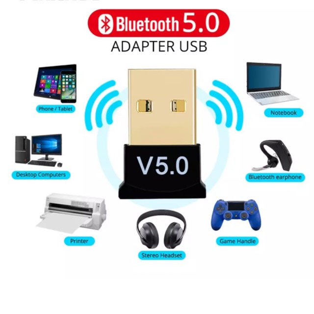 Bluetooth Adapter 5.0 USB - Desktop Computer CR-152 บลูทูธ