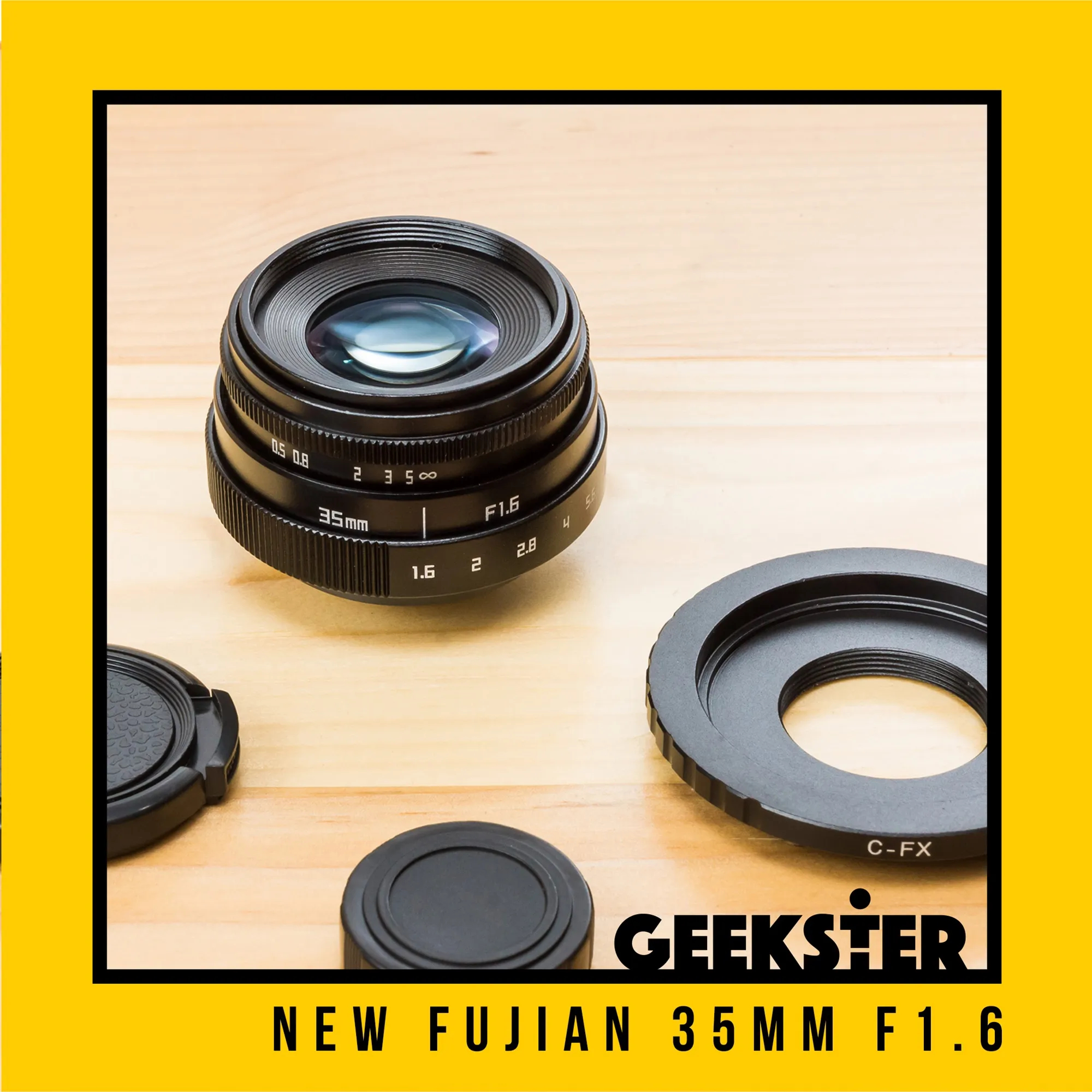 NEW Fujian 35 mm f1.6 ✨ สำหรับ Mirrorless ( FUJI / OLYMPUS / SONY / PANASONIC / CANON / NIKON ) ( เลนส์หลังละลาย ) ( เลนส์มือหมุน ) ( เลนส์ หน้าชัดหลังเบลอ ) ( เลนส์ละลายหลัง ) ( เลนส์ละลาย ) ( สำหรับ กล้อง Mirrorless ) ( 35mm f 1.6 ) ( Geekster )