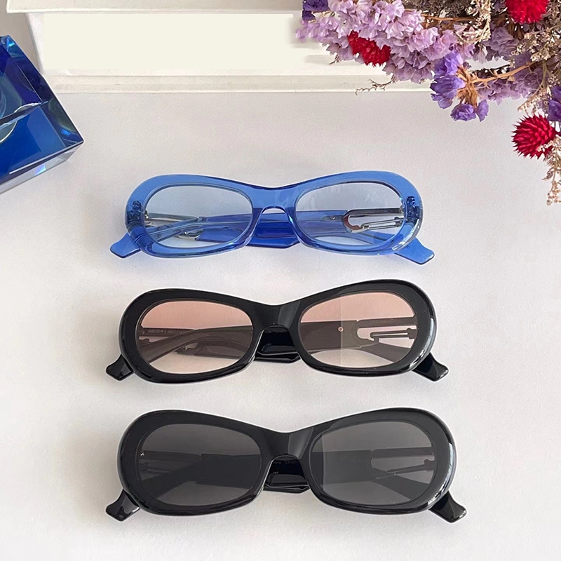 【ready】 Women Men New Luxury Brand Designer 2022 Vintage Sunglasses Acetate Uv400 Fashion Gm Sun 6519