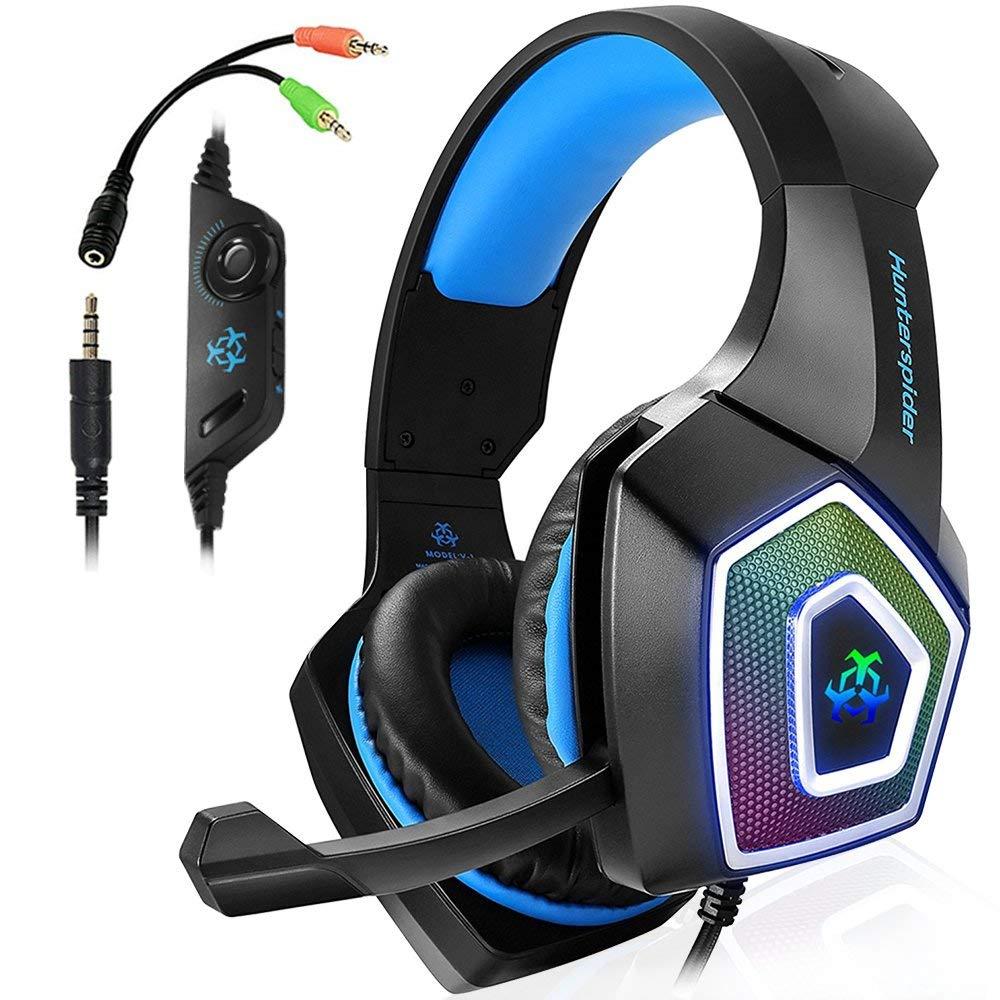 3.5mm Gaming Headset Stereo Gaming HeadPhone Mic LED For PC PS4 New Xbox One