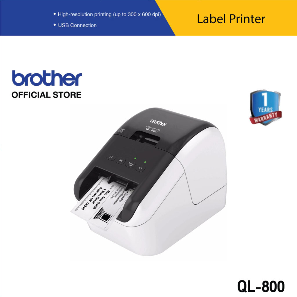 BROTHER Label Printer PTOUCH QL800 เครื่องพิมพ์ฉลาก เชื่อมต่อ