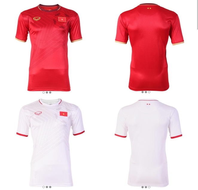 GS เสื้อฟุตบอล ของแท้ ทีมชาติ เวียดนาม เกรดนักเตะ สีแดง สีขาว เกรด นักกีฬา ของแท้ 2020 ใหม่ป้ายห้อย เสื้อกีฬา Grand Sport