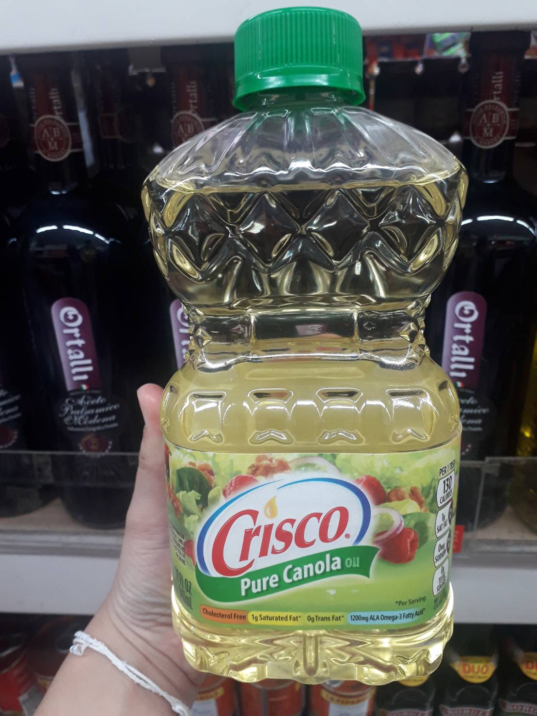 Crisco Pure Canola Oil คริสโก้ น้ำมันคาโนล่า 946 มล.น้ำมันคาโนล่า 100%