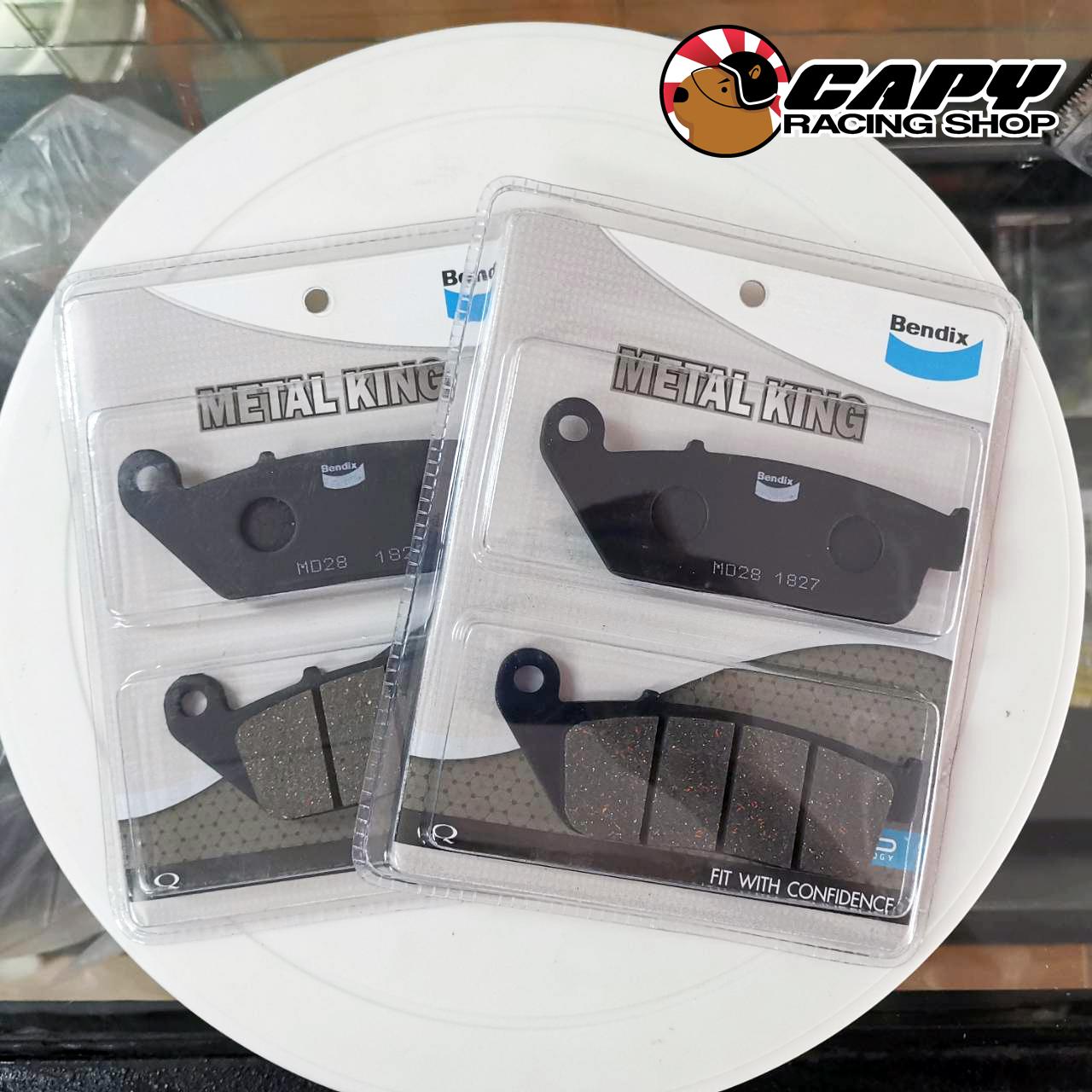 ผ้าเบรคหน้า Bendix เกรด Metal King สำหรับ Z650 ,Versys650 2016