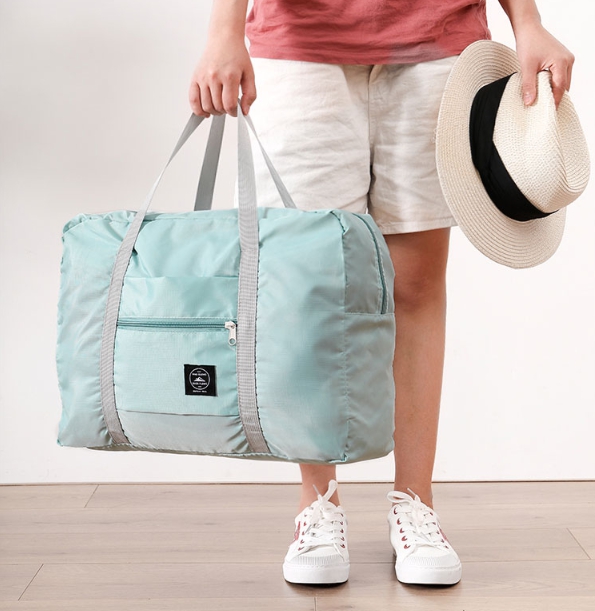 มีให้เลือก 4 สี กระเป๋าเสริมเดินทาง พับเก็บได้ สามารถใช้เป็นกระเป๋าshopping ได้
