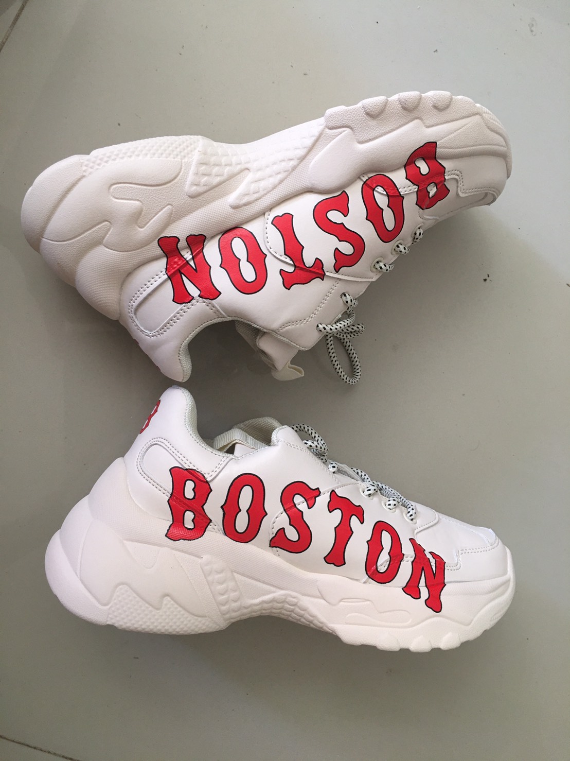 รองเท้าผ้าใบบอสตันMLB bostonแฟชั่นเกาหลี ยอดฮิต รองเท้าผ้าใบแฟชั่น