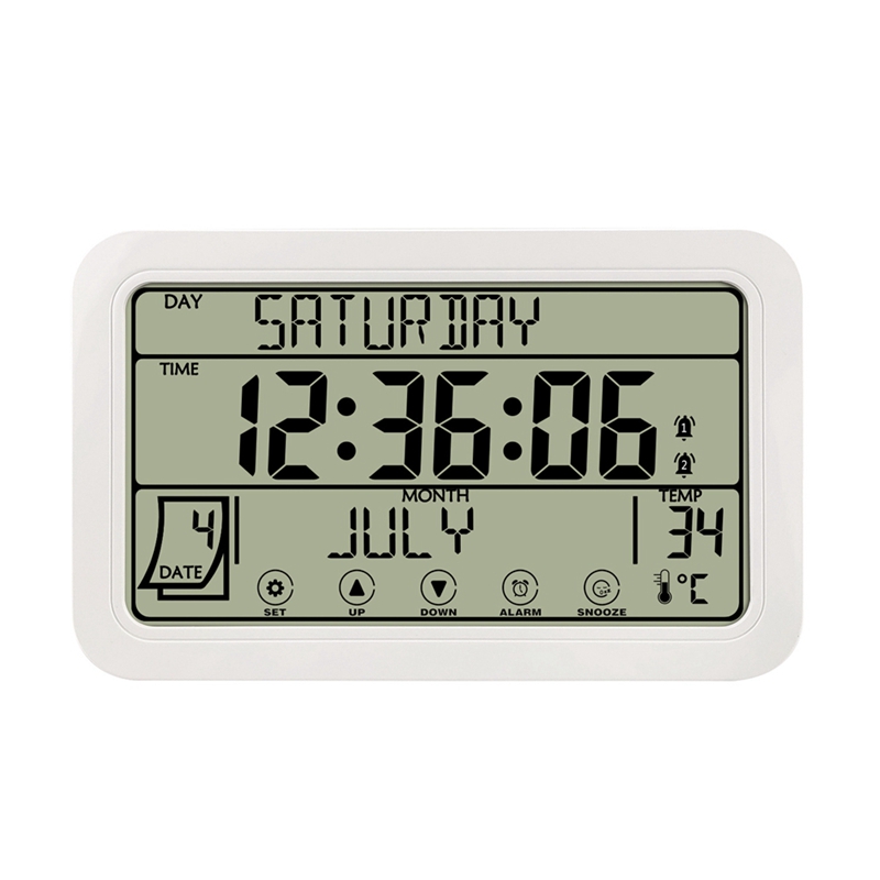 Digital Wall Clock, Digital Clock Battery Operated, 8Inch Desk Clock
