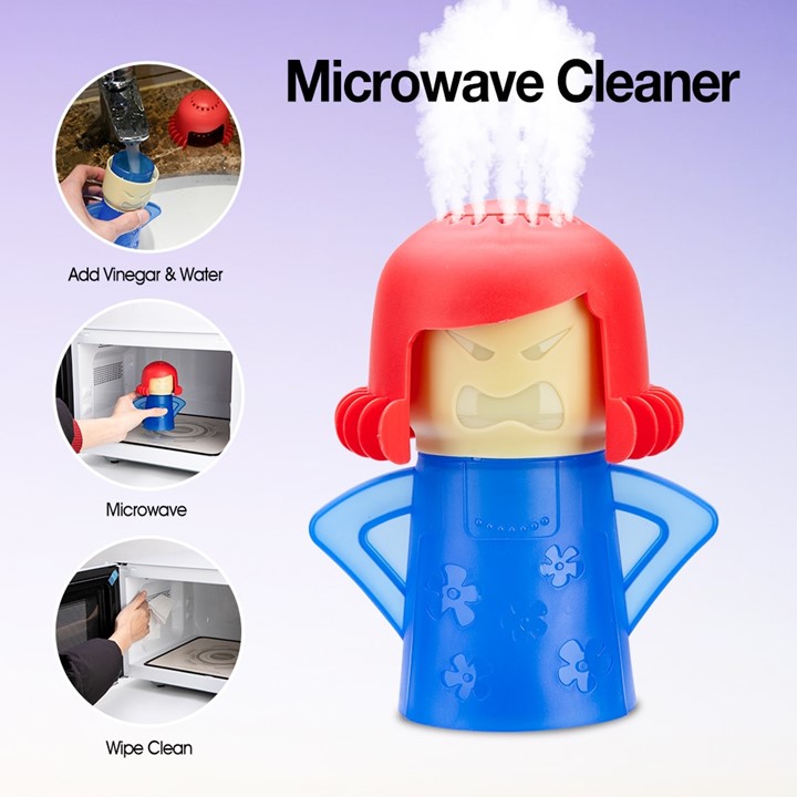 Angry mama ตุ๊กตาทำความสะอาด ไมโครเวฟ ตุ๊กตาล้างไมโครเวฟ ตุ๊กตาไอน้ำ microwave cleaning