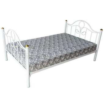 Inter Steel โครงเตียงเดี่ยว เตียงเด็ก 3.5ฟุต รุ่น อินเดีย3.5F. (สีขาว) Single bed frame, size 3.5feet, INDIA Model