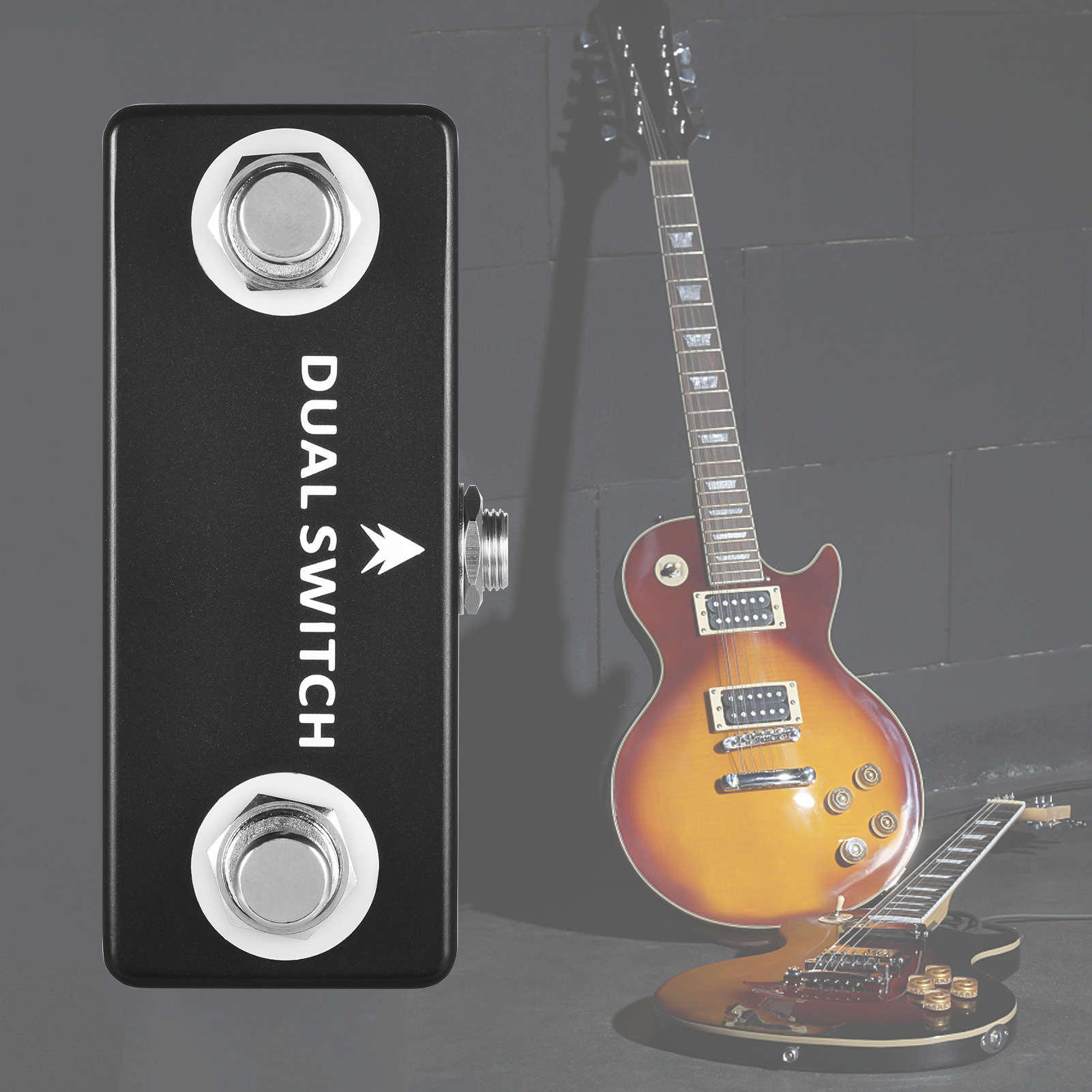 [okoogee]【Hot Sale】MOSKY DUAL SWITCH Dual Footswitch Foot Switch Pedal Full Metal Shell