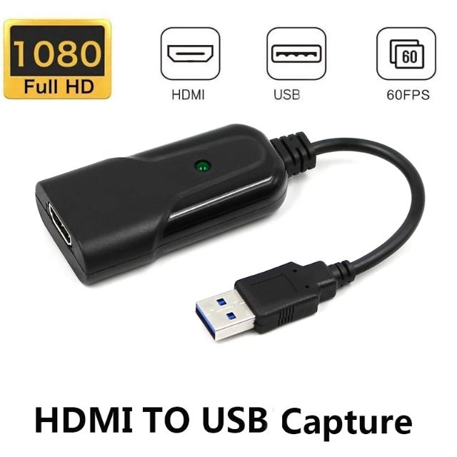 ลดราคา USB2.0 HDMI 1080P30Hz Video Capture HDMI USB Video Capture Card Dongle เกมสตรีมมิ่ง Live Broadcast #สินค้าเพิ่มเติม แดปเตอร์ สายแปลงสายไฟ PCS Gold HDMI Extender