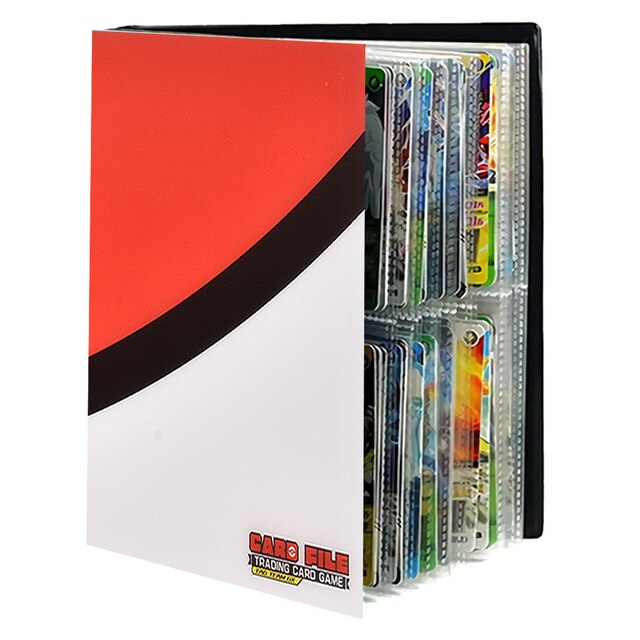 4 Pocket 240 Cards Pokemon Album Book Playing Game Pikachu Map Holder  Display Livre Pokemon Collections Binder Folder Kids Toys