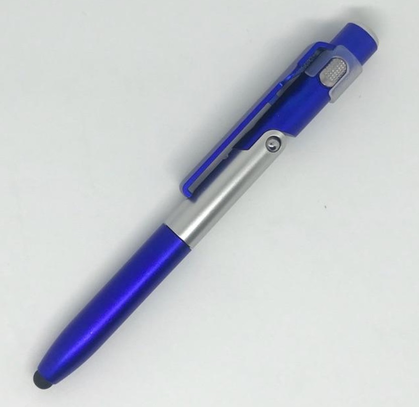 ปากกาทัชสกรีนเขียนมือถือ สไตลัส(stylus) 4 in 1 มีไฟฉาย/วางมือถือได้