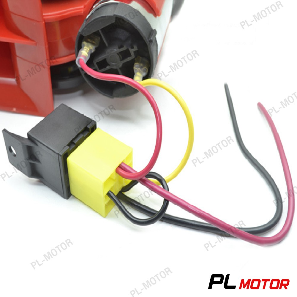 แตรลมไฟฟ้า 12v แตรลม แตรรถยนต์ แถมรีเลย์พร้อมติดตั้ง [สำหรับรถยนต์และรถมอเตอร์ไซค์ ]