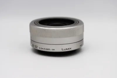 Panasonic Lumix G 12-32mm F/3.5-5.6 G Vario ASPH. Mega OIS Lens Silver, Micro Four Thirds 12-32mm f3.5-5.6 Zoom Lens H-FS12032