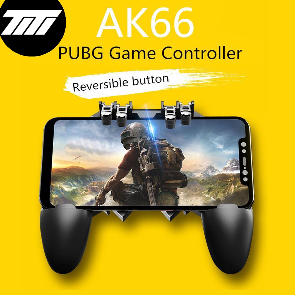 AK66 ใหม่ล่าสุด ด้ามจับ PUBG พร้อมปุ่มยิง PUBG / Free Fire จอยเกม จอยเกมส์ จอยเกมส์มือถือ จอยเกมส์ pubg ฟีฟาย Mobile GAMEPAD Mobile Joystick Game Controller Gamepad Trigger จอยกินไก่