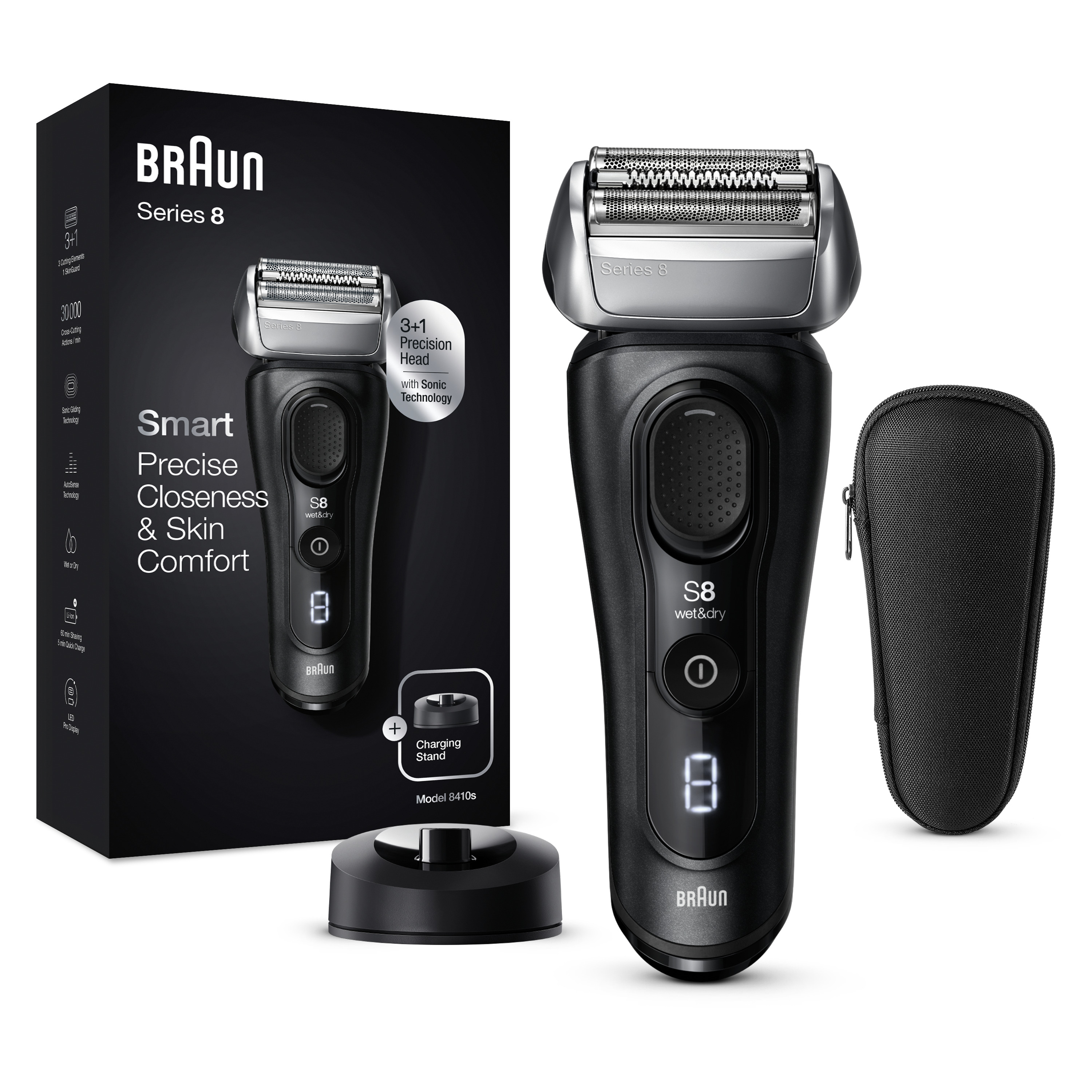 BRAUN SHAVER 8410s BLK BOX ราคา 26,460 บาท*ส่งฟรี