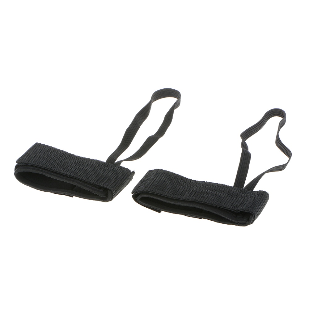 2pc Black Durable Bodyboard Fin Saver Leashes Flippers Swim Dive Fins