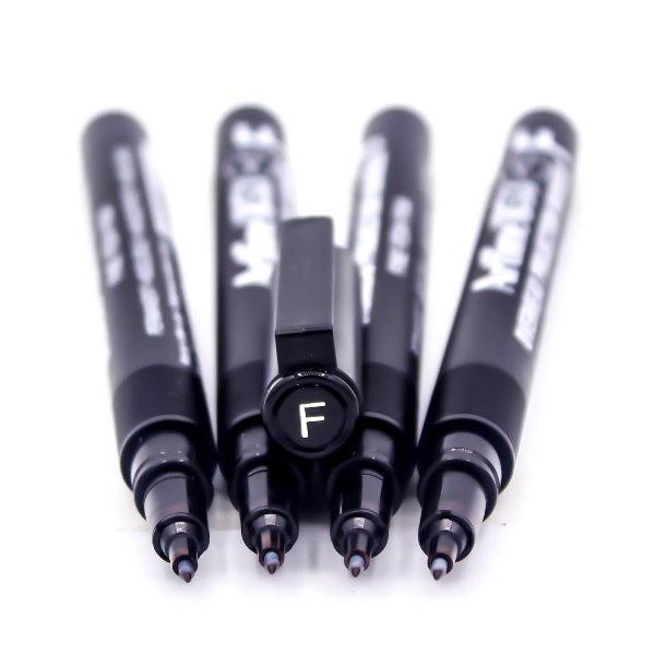 Electro48 ปากกาเขียนแผ่นใส อาร์ทไลน์ ลบไม่ได้ 0.5 มม. ชุด 4 ด้าม (สีดำ) ทนความร้อน หมึกแห้งเร็ว