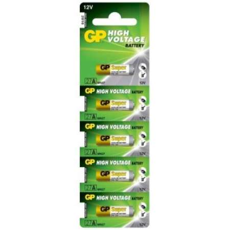 GP Battery ถ่าน Alkaline Battery 12V. รุ่น GP27A ถ่านกริ่งไร้สาย รีโมตรถยนต์ Car Remote Controller(1 แพ็ค 5 ก้อน) GP Battery ถ่าน Alkaline Battery 12V. รุ่น GP27A ถ่านกริ่งไร้สาย รีโมตรถยนต์ Car Remote Controller(1 แพ็ค 5 ก้อน)