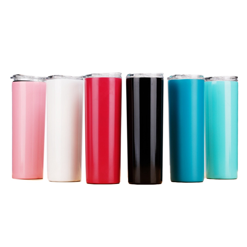 Straw Thermos Cup Bingba Cup Portable Car Water Cup 20Oz Straight Cup Beer Cup Straw Water Cup