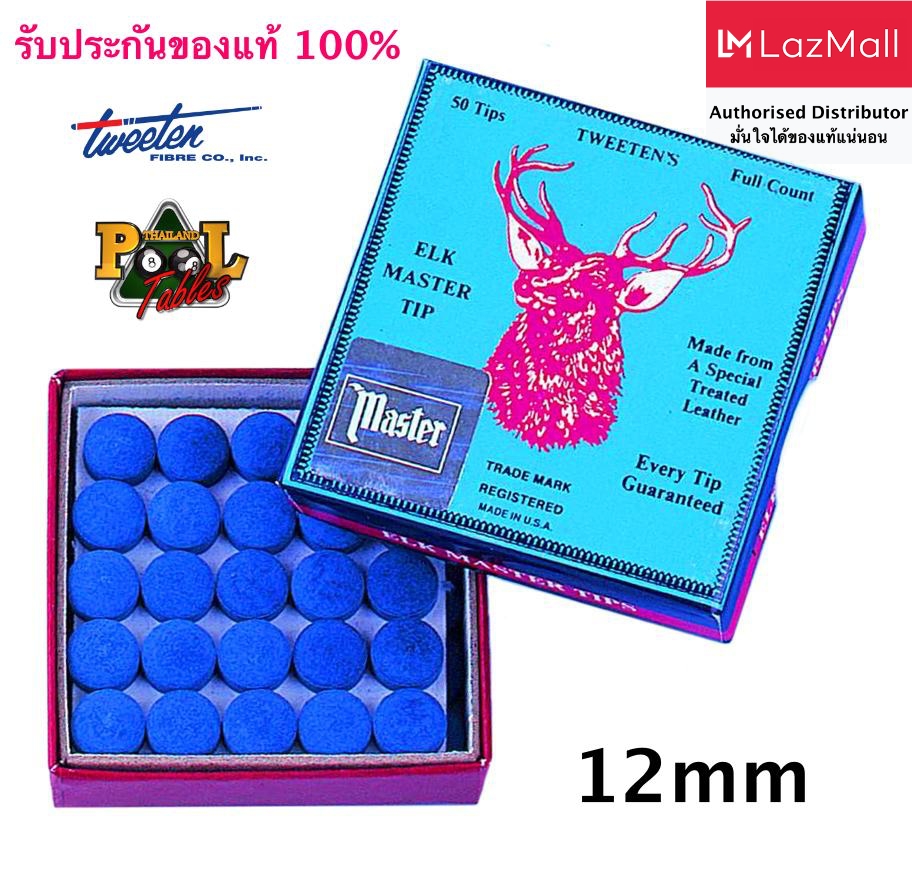 หัวคิวบิลเลียด Elk Master Cue Tips ขนาด 9-14 mm (Box of 50