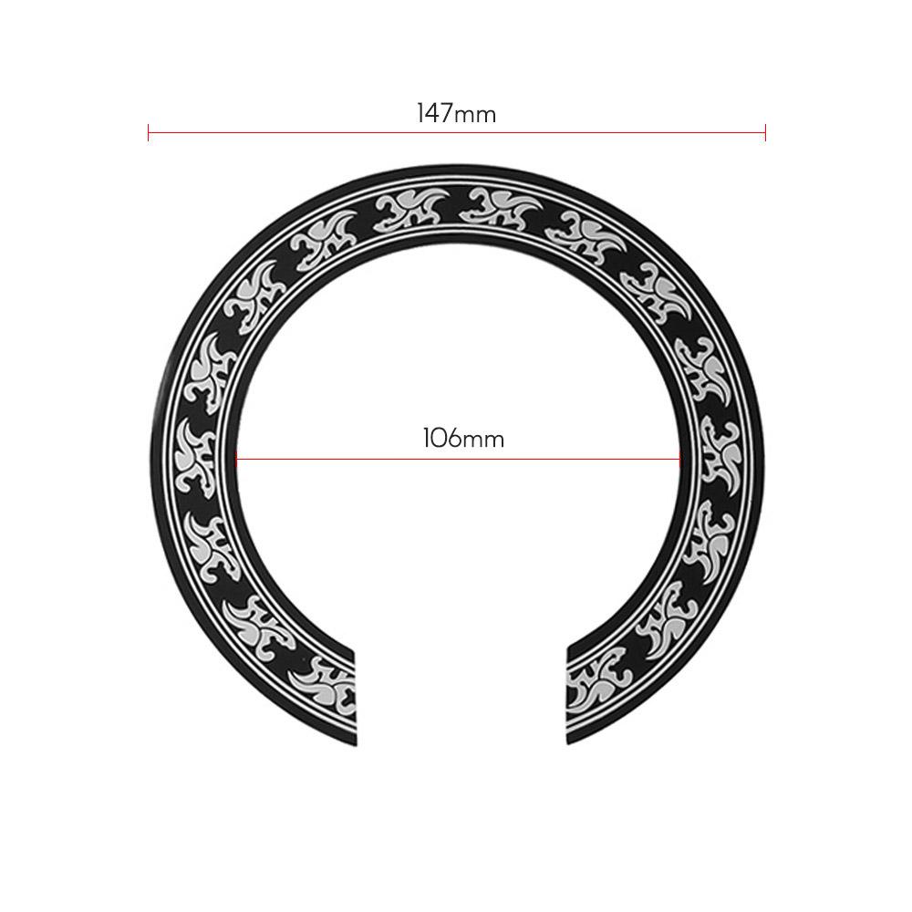 Guitar Circle Sticker Adhesive Round Hole Decal Hard PVC For Acoustic