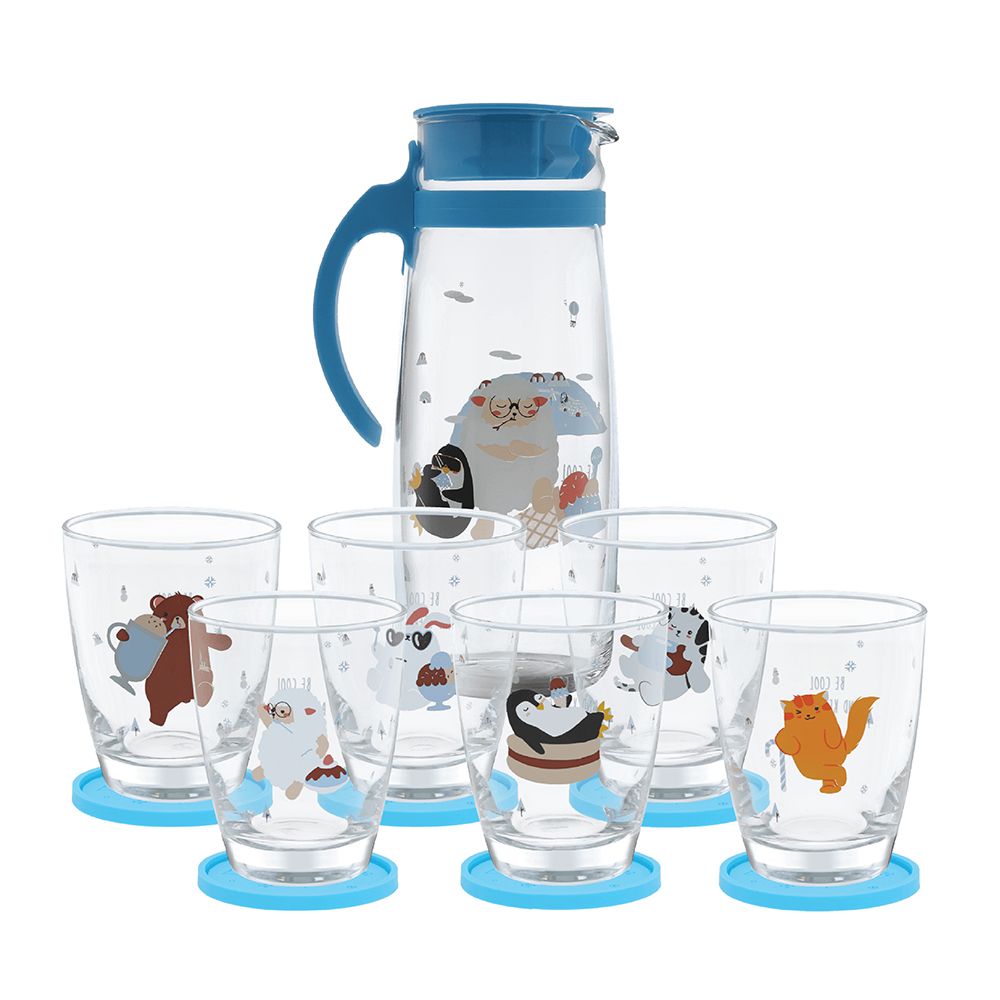 OCEAN ชุดเหยือกน้ำและแก้ว SNOWY MOUNTAIN FAMILY SET (Pack of7) Ocean