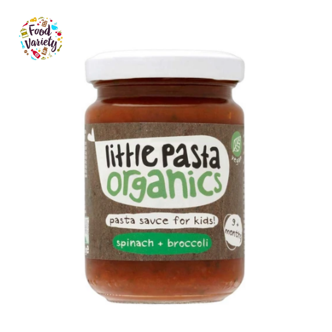 Little Pasta Organics Spinach and Broccoli Pasta Sauce 130g ซอส ออแกนิค สำหรับเด็ก 130กรัม