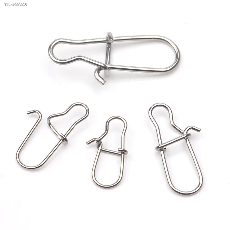 ✵❆ Rompin 100pcs 000-5 fishing nice hooked snap Pin 304 Stainless Steel  Fishing Barrel Swivel Lure Connector Accessories Pesca