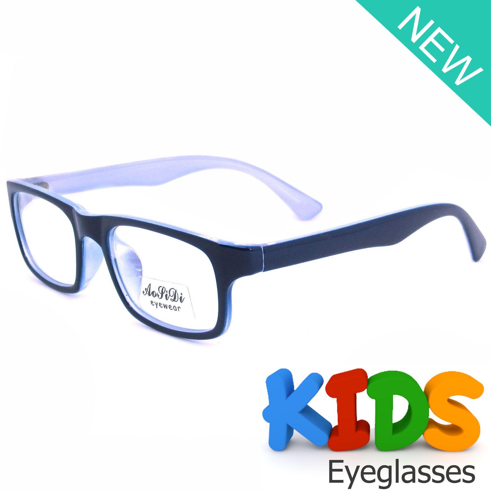แว่นตาเกาหลีเด็ก Fashion Korea Children แว่นตาเด็ก รุ่น 1610 C-24 สีน้ำเงิน กรอบแว่นตาเด็ก Square ทรงสี่เหลี่ยม Eyeglass baby frame ( สำหรับตัดเลนส์ ) วัสดุ PC เบา ขาข้อต่อ Kid leg joints Plastic Grade A material Eyewear Top Glasses