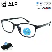 ภาพขนาดย่อของสินค้าALP Computer Glasses แว่นกรองแสง แว่นคอมพิวเตอร์ แถมกล่องและผ้าเช็ดเลนส์ กรองแสงสีฟ้า Blue Light Block กันรังสี UV, UVA, UVB รุ่น ALP-E014