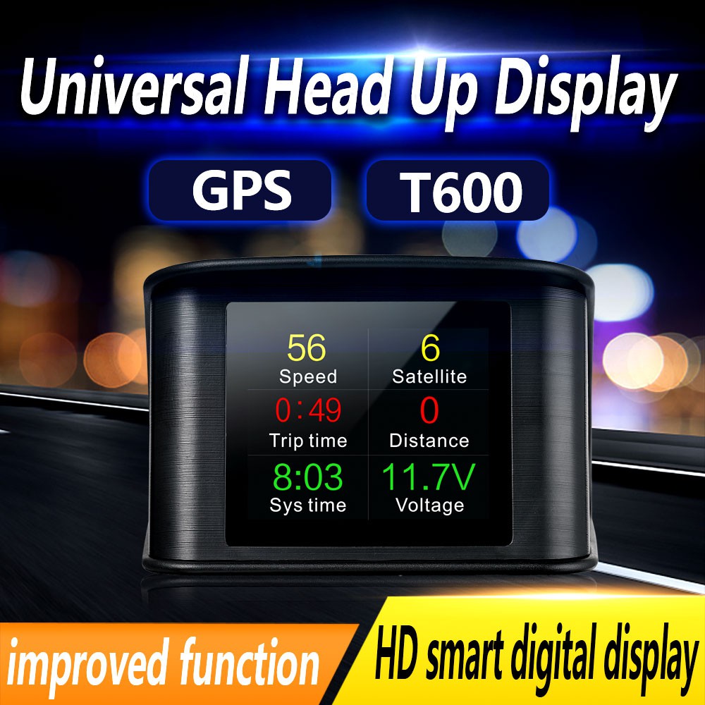 Best seller GPS T600 วัดความเร็ว เวลา ระยะทาง ทิศทาง ความสูง ใช้ได้ใน รถยนต์ทุกชนิด สมาร์ทเกจ เกจวัดความร้อน เกจติดรถยนต์