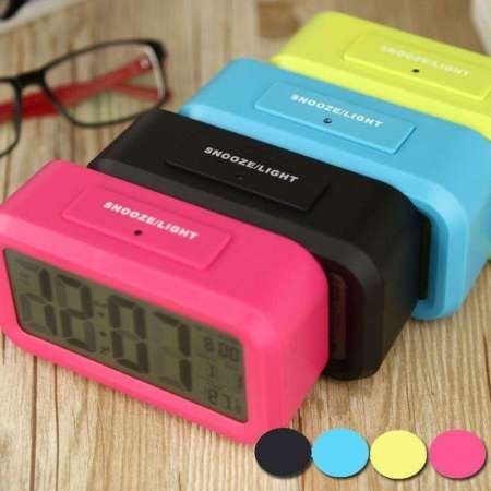นาฬิกาปลุกตั้งโต๊ะ นาฬิกาปลุกเรื่องแสง นาฬิกาปลุก  clock นาฬิกาปลุกดิจิตอลตั้งโต๊ะ ห้องนอน แสดง อุณหภูมิ