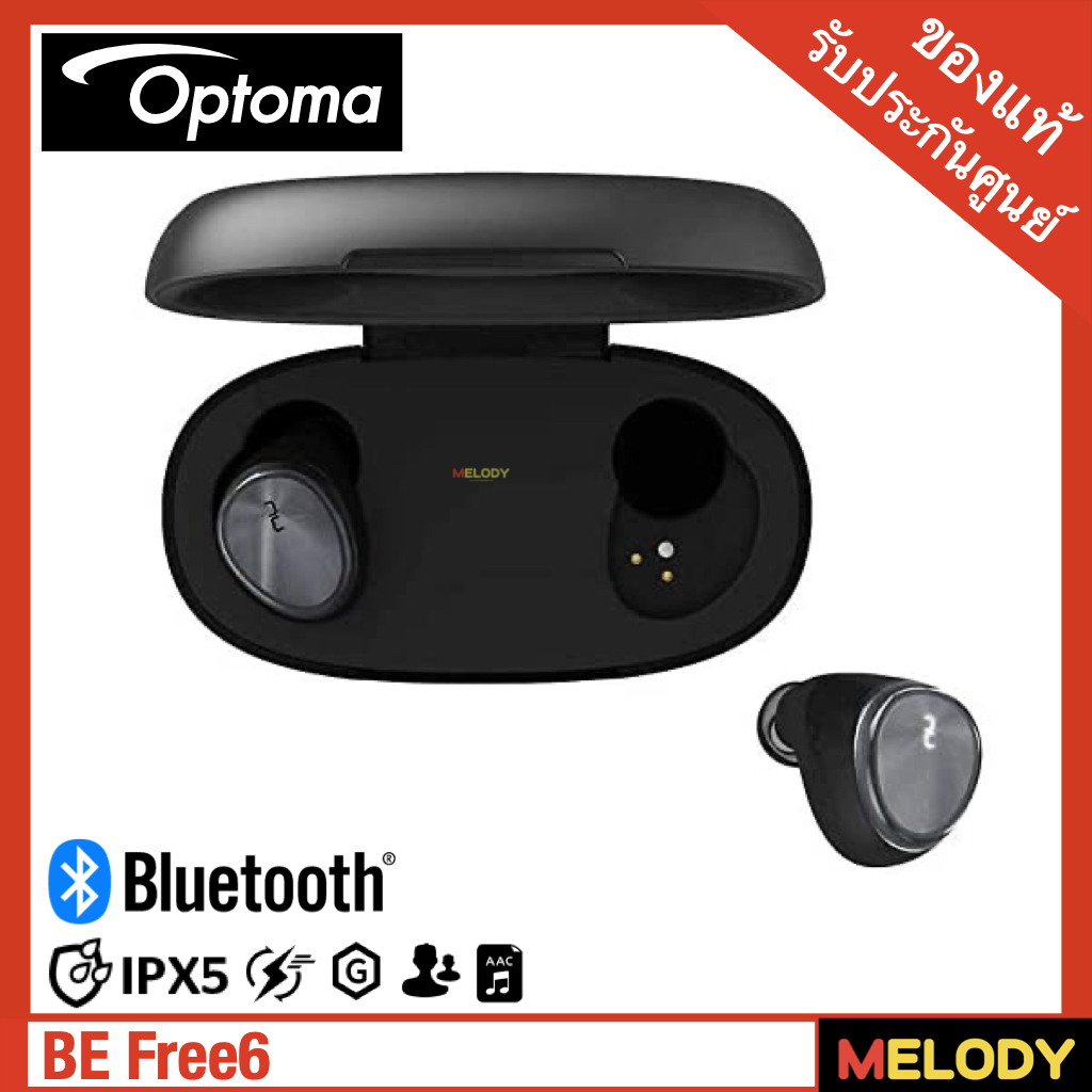 Optoma NuForce BE FREE6 Truly Wireless Bluetooth Earbuds - for