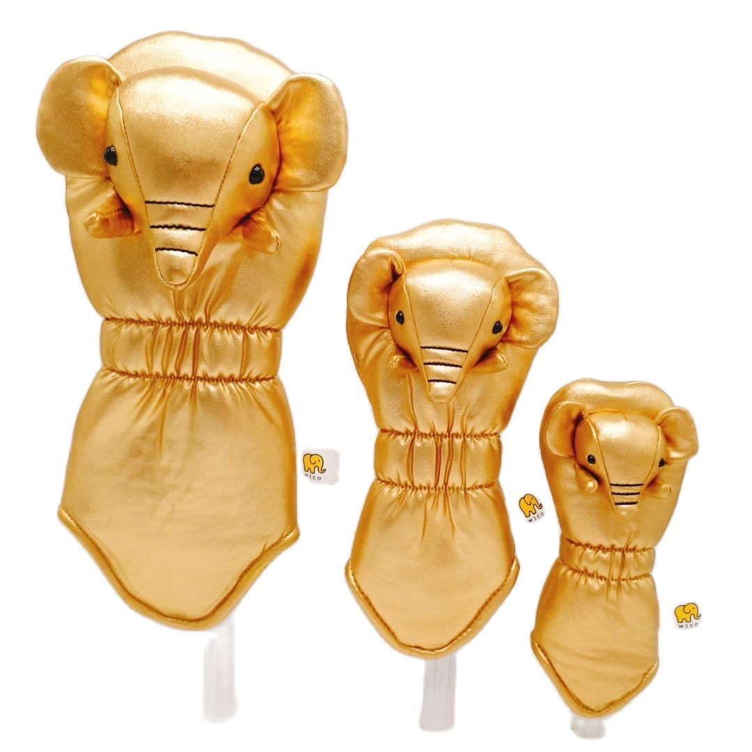 [WICO&Golf] Club Cover Tradition Elephant Royal Gold Elephant/Golf Club