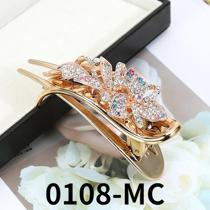Korea's new colorful rhinestone flower hairpin exquisite butterfly hair accessories
