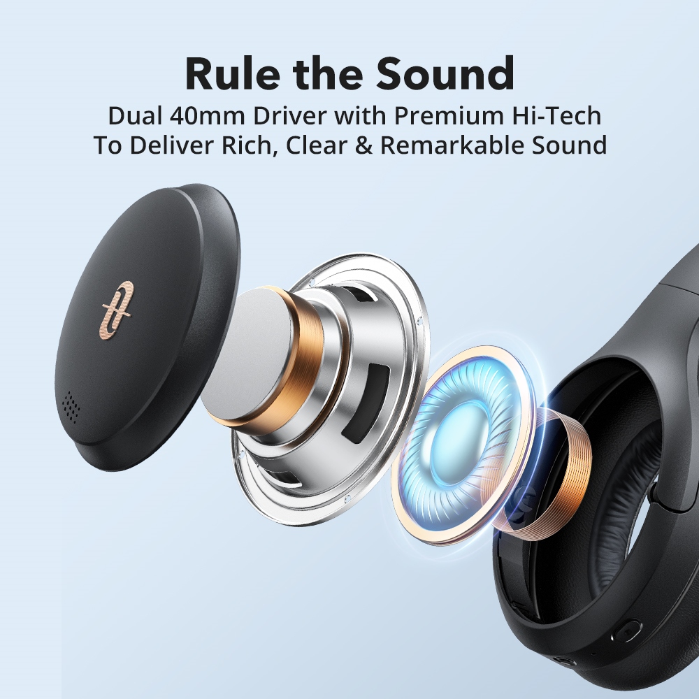 TaoTronics TT BH090 Headphone 5.0 Bluetooth Earmuffs Hearing Protection