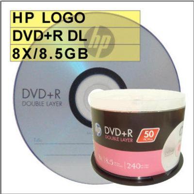 HP DVD+R Double Layer 8.5Gb/4x-6x/240Min /HP DVD9/HP DL ดีวีดี9​ (แบบแบ่งขาย​ 1​ แผ่น)​