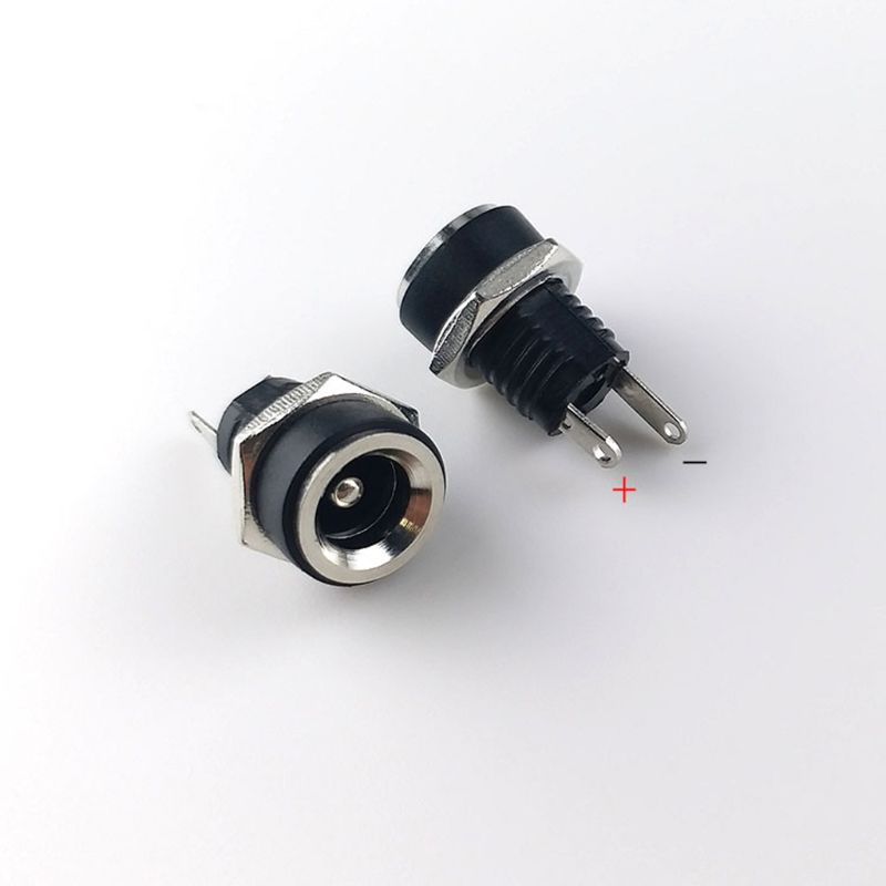 Cái/bộ 10 Chân Kết Nối Nguồn DC Bộ Chuyển Đổi Phích Cắm Giắc Cắm Đực Cái, Đầu Nối Gắn Bảng PCB 2/3 Chân 5.5X2.1Mm
